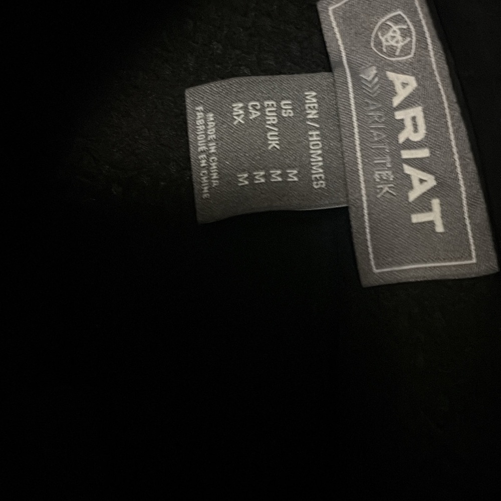 Ariat Black Jacket with Flag Patch - Picture 7 of 7
